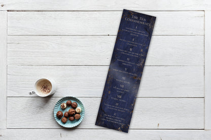 Ten Commandments Sapphire Stone Inspired Wall Art - HoneycombProverbs - Signs - Christian Wall Art