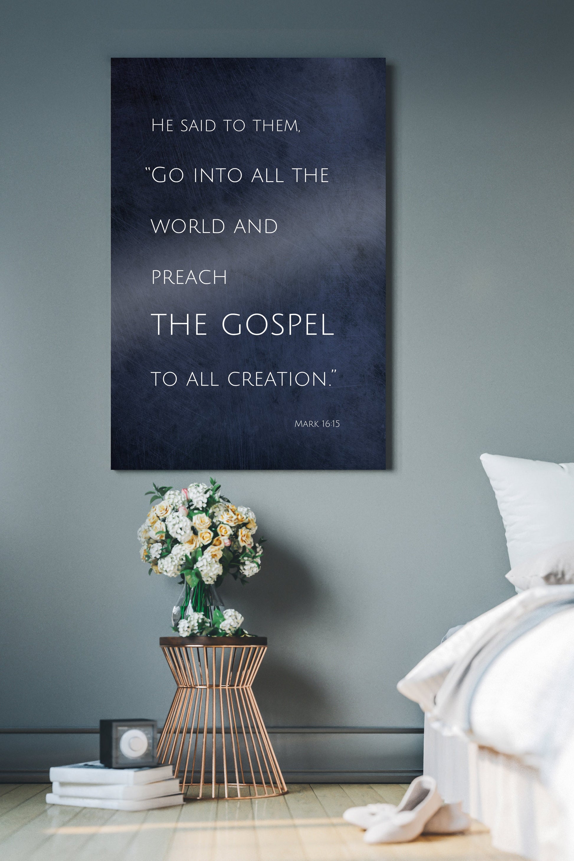 Mark 15:16, Gift for Christian - HoneycombProverbs - Religious Home & Decor - Christian Wall Art