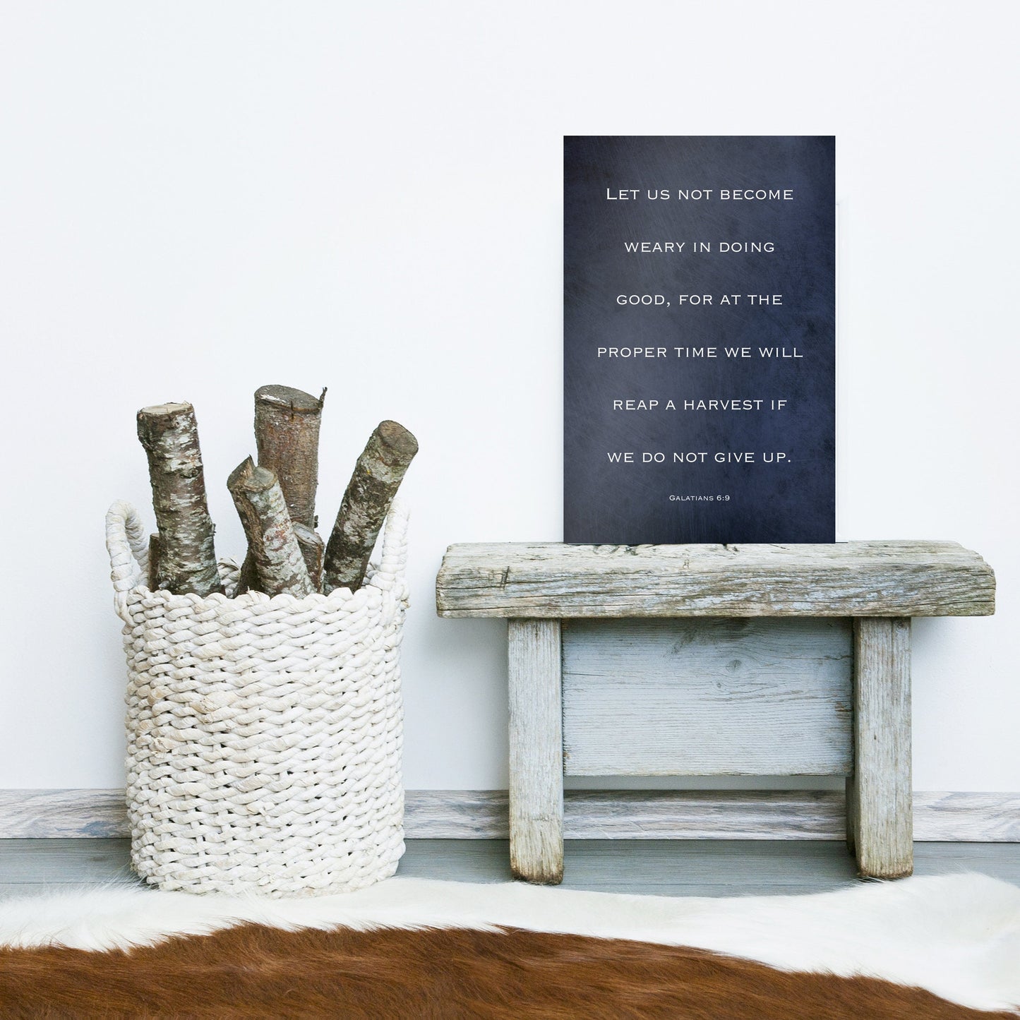 Galatians 6:9, Gift for Christian - HoneycombProverbs - Religious Home & Decor - Christian Wall Art