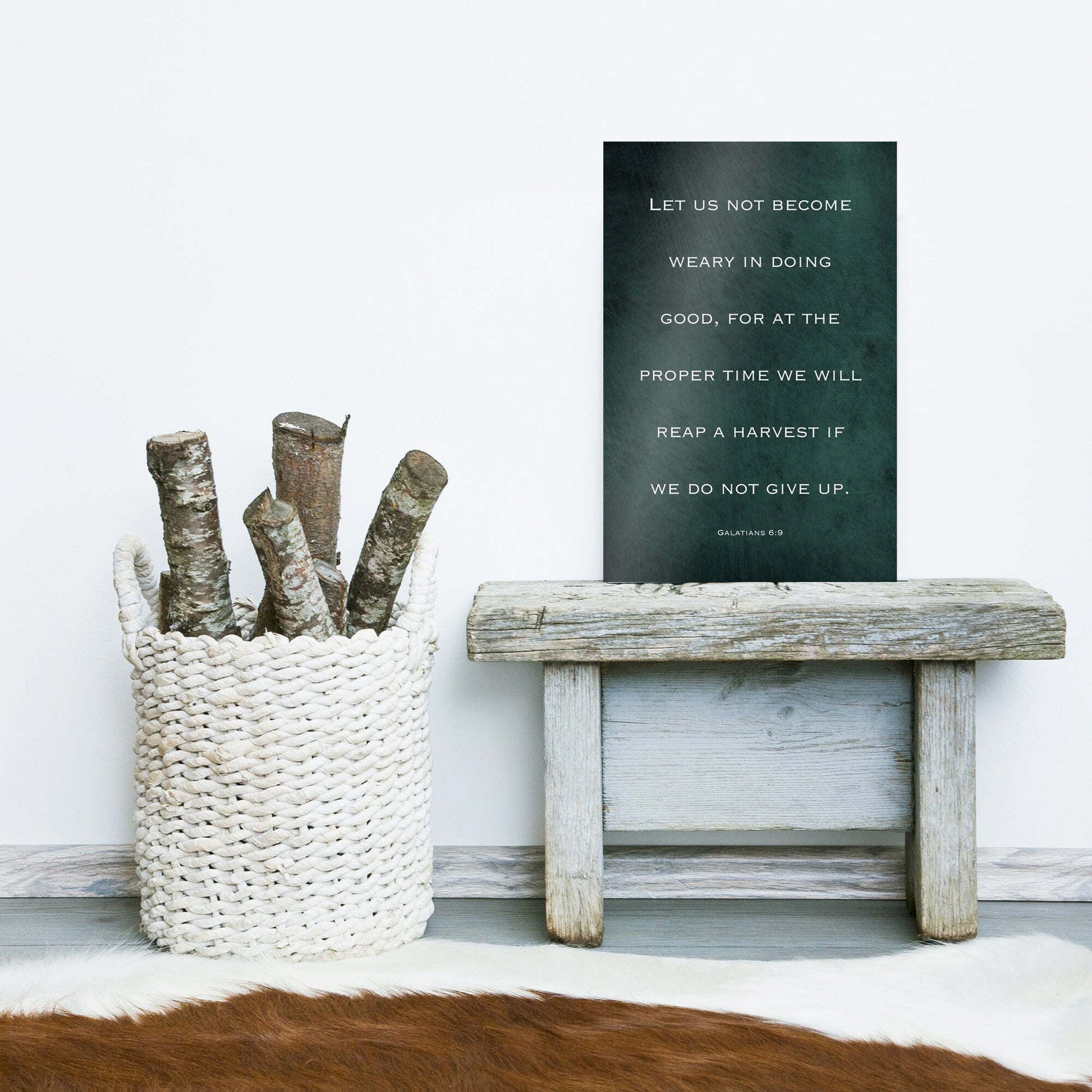 Galatians 6:9, Gift for Christian - HoneycombProverbs - Religious Home & Decor - Christian Wall Art