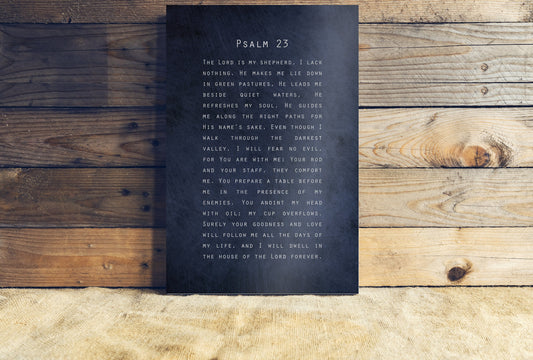 Psalm 23, Gift for Christian - HoneycombProverbs - Religious Home & Decor - Christian Wall Art