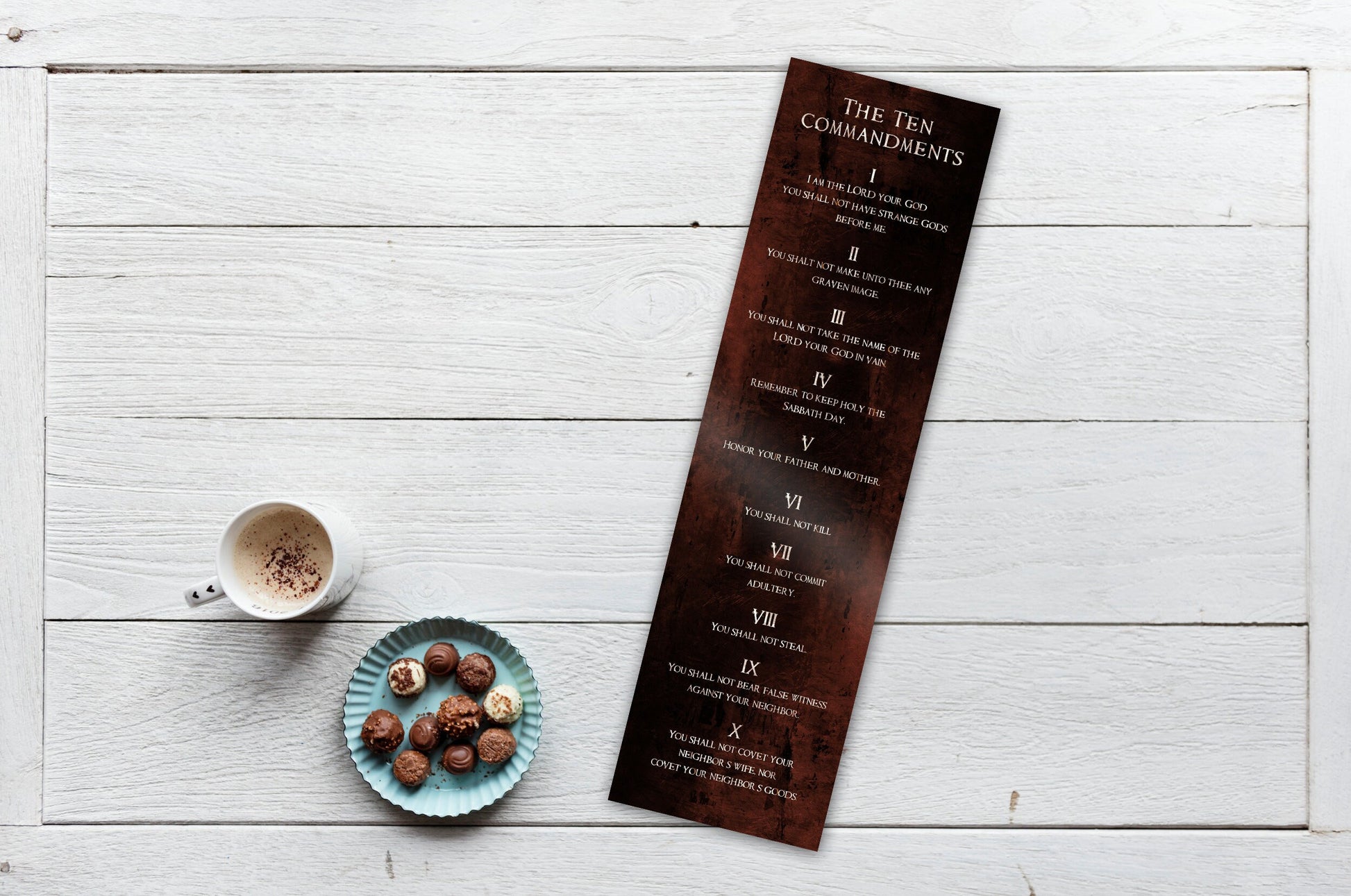 Ten Commandments, Bronze - HoneycombProverbs - Signs - Christian Wall Art