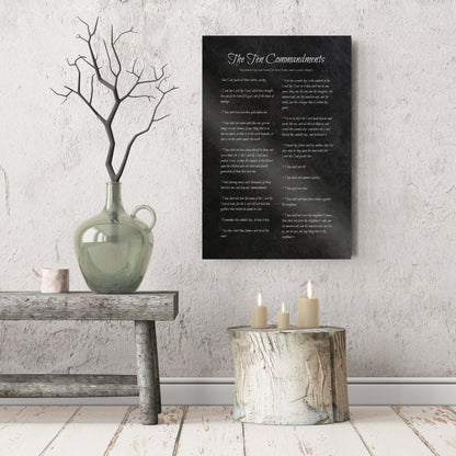 The Ten Commandments, Iron Gift - HoneycombProverbs - Gifts For The Couple - Christian Wall Art