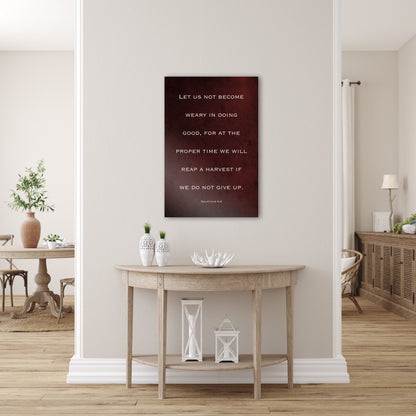 Galatians 6:9, Gift for Christian - HoneycombProverbs - Religious Home & Decor - Christian Wall Art