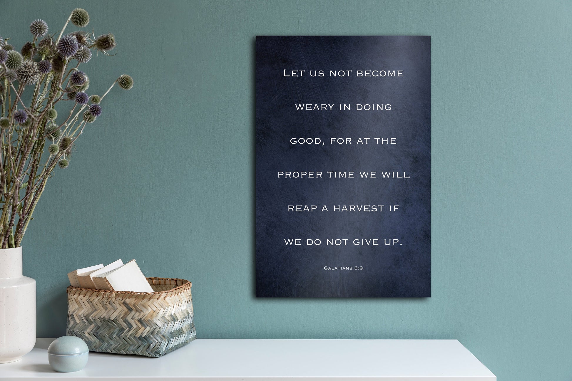 Galatians 6:9, Gift for Christian - HoneycombProverbs - Religious Home & Decor - Christian Wall Art