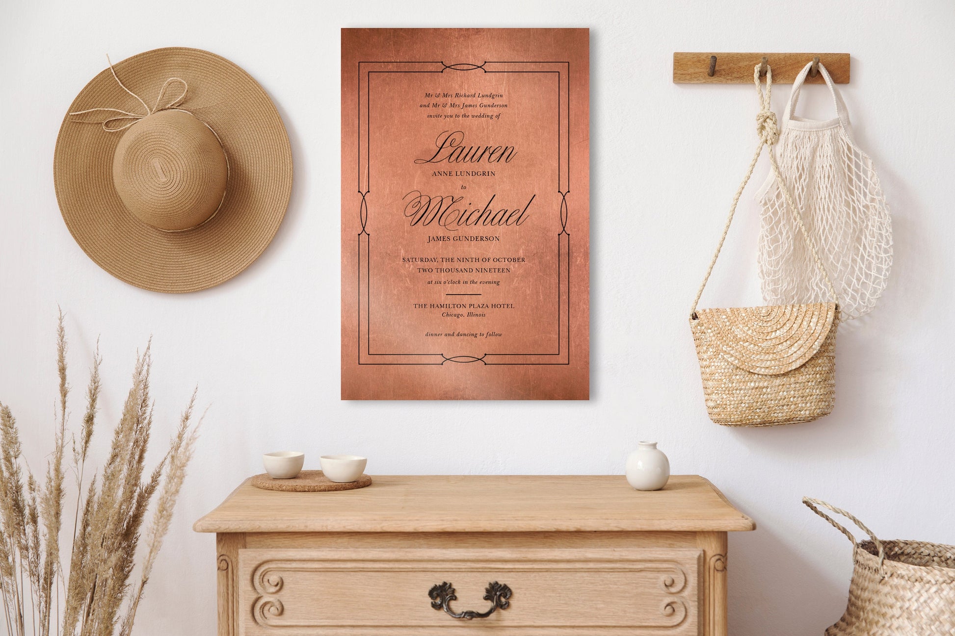 Custom Anniversary Keepsake Wedding Invitation Decor - HoneycombProverbs - Gifts For The Couple - Christian Wall Art