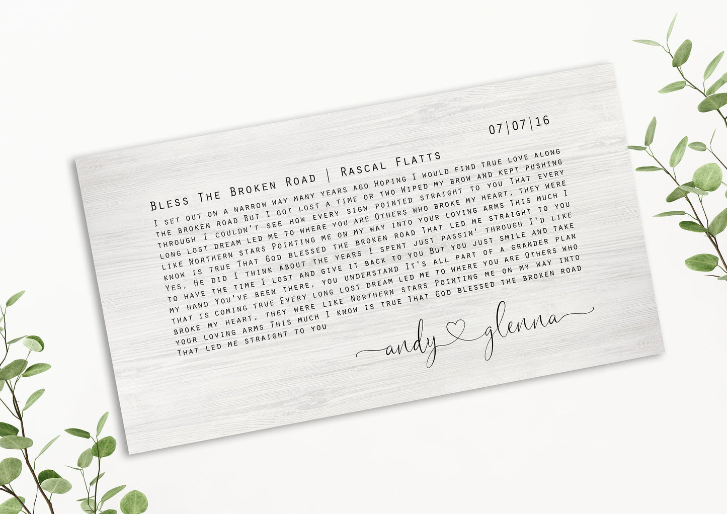 Orator Farmhouse Song Lyric Sign - HoneycombProverbs - Signs - Modern Lyrics Wall Decor