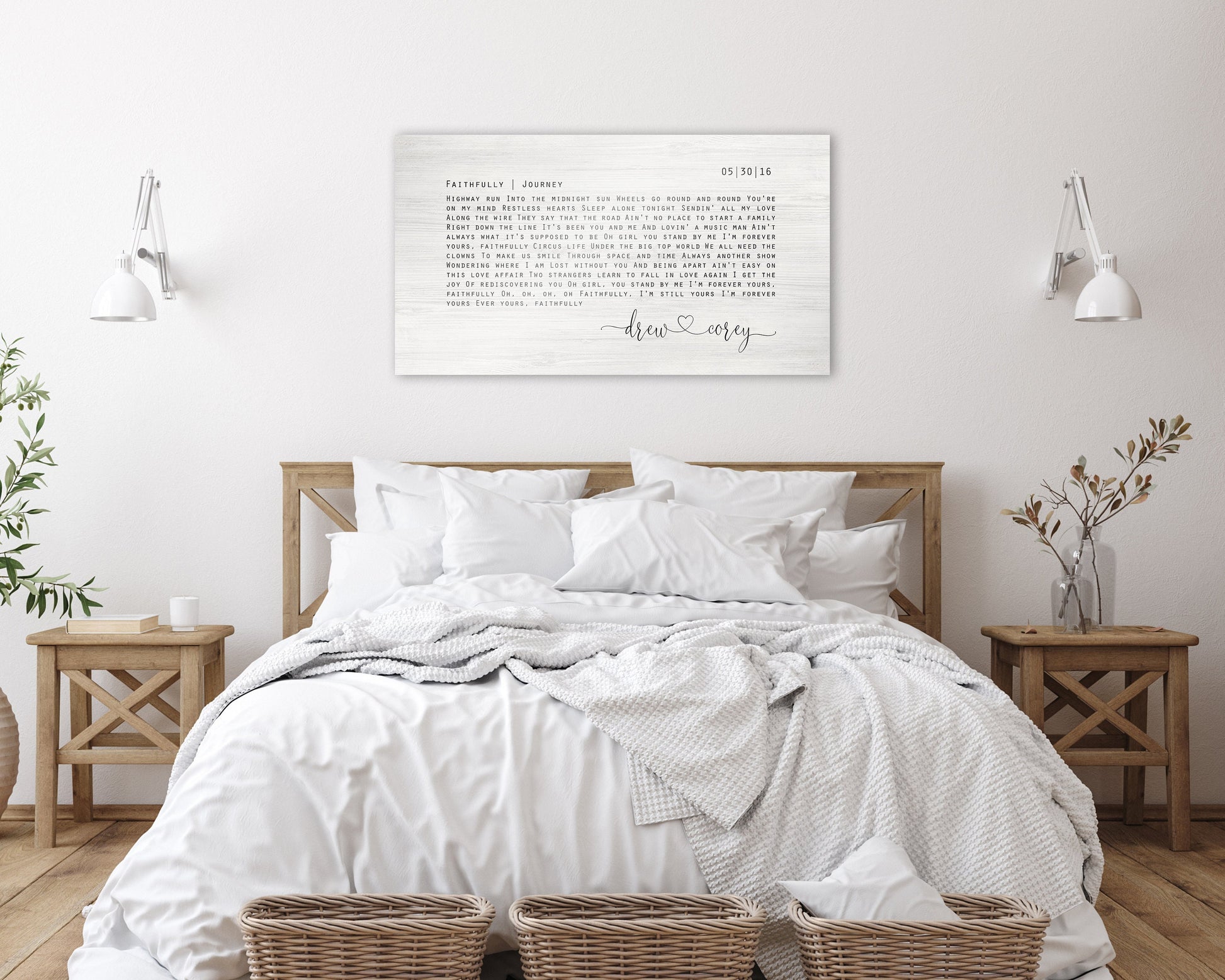 Farmhouse Rustic Song Lyric Sign - HoneycombProverbs - Signs - 5 year anniversary gifts