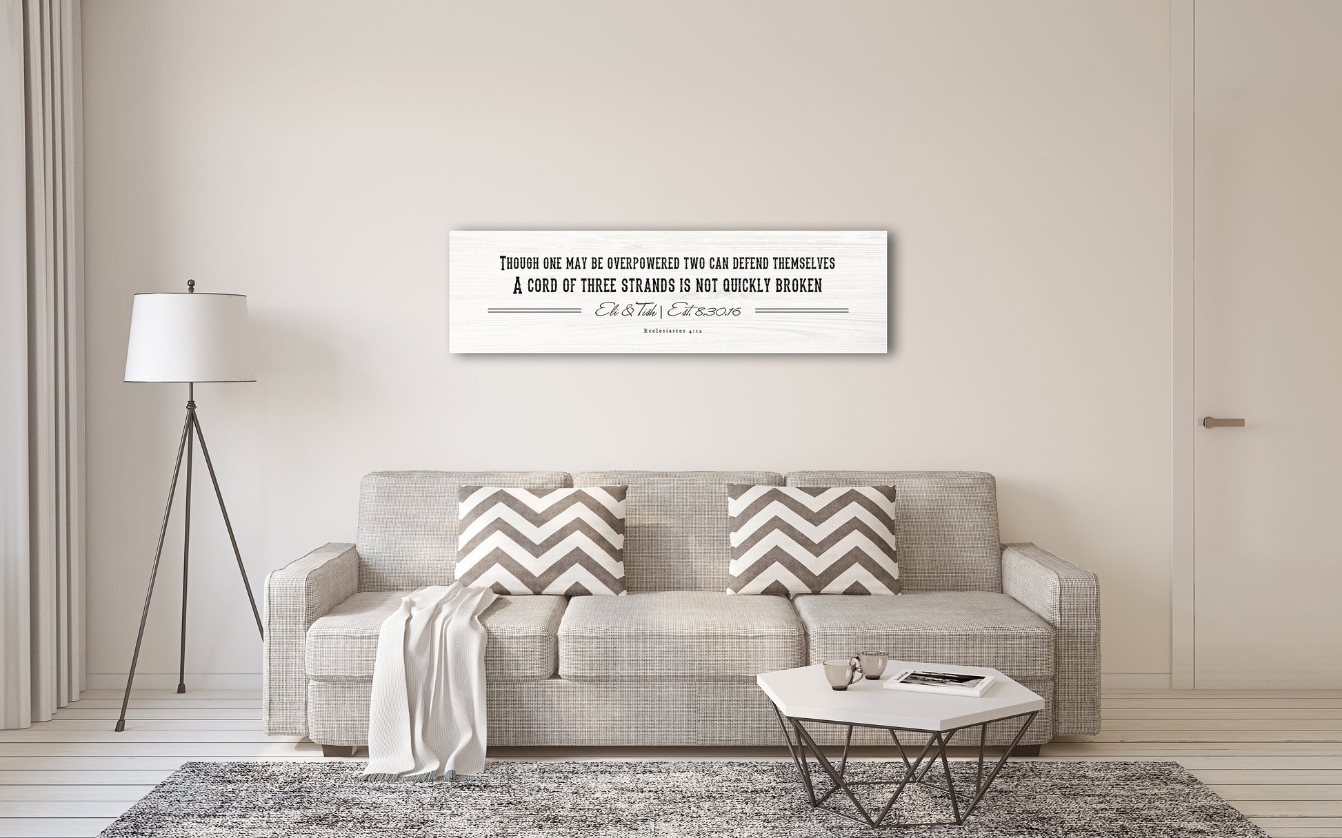 Rustic Christian Personalized Sign on Wood - HoneycombProverbs - Signs - Christian Wall Art