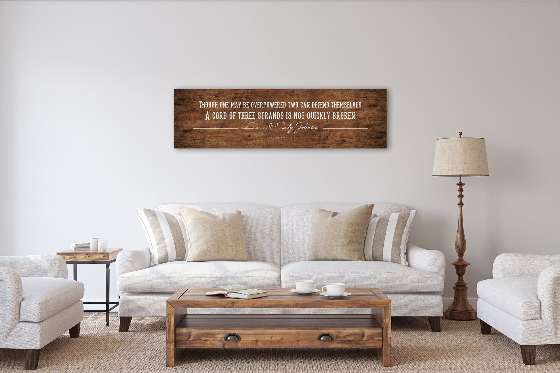 Rustic Christian Personalized Sign on Wood - HoneycombProverbs - Signs - Christian Wall Art