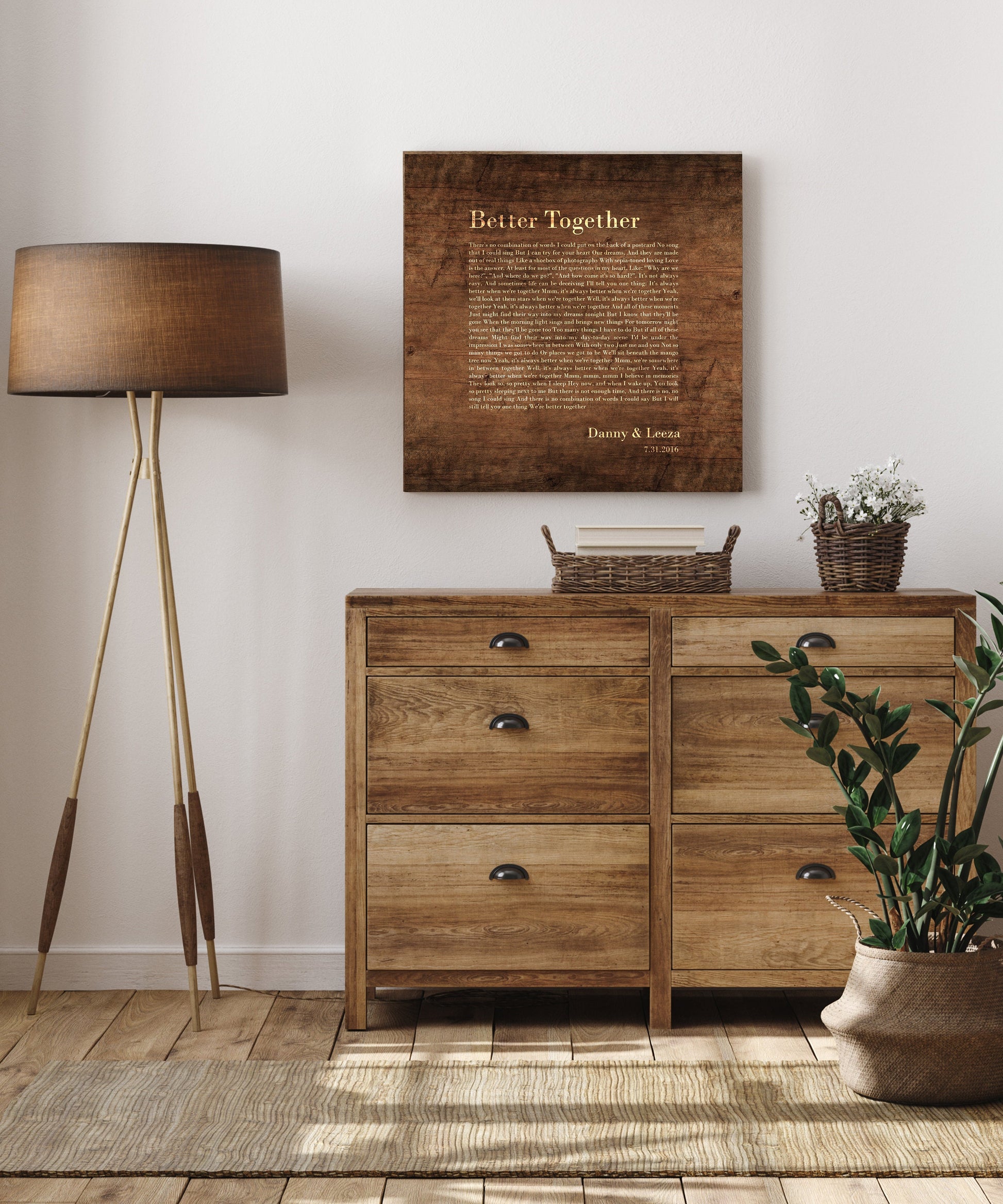 Country Song Lyric Sign Decor - HoneycombProverbs - Signs - Rustic Lyrics Wall Decor