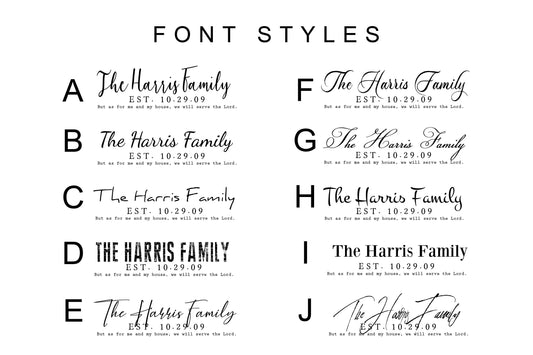 Wooden Family Name Sign with Scripture - HoneycombProverbs - Signs - Christian Wall Art
