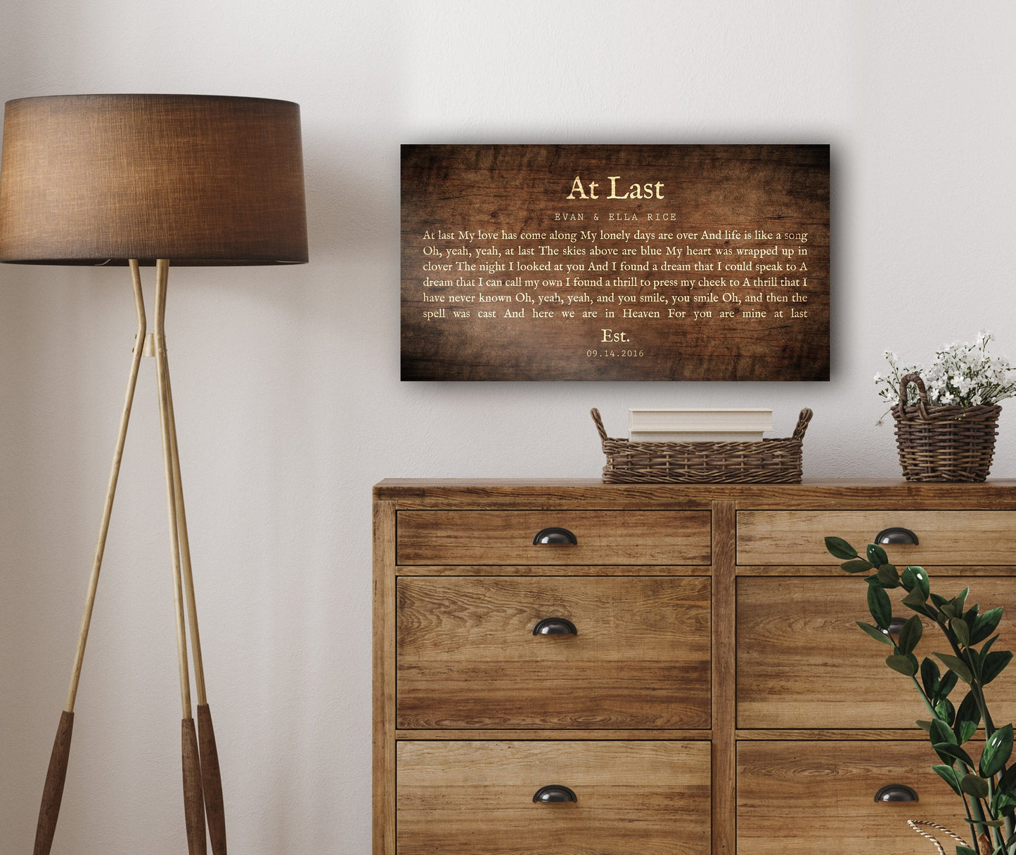 Country Custom Song Lyric Sign on Wood - HoneycombProverbs - Signs - 5 year anniversary gifts