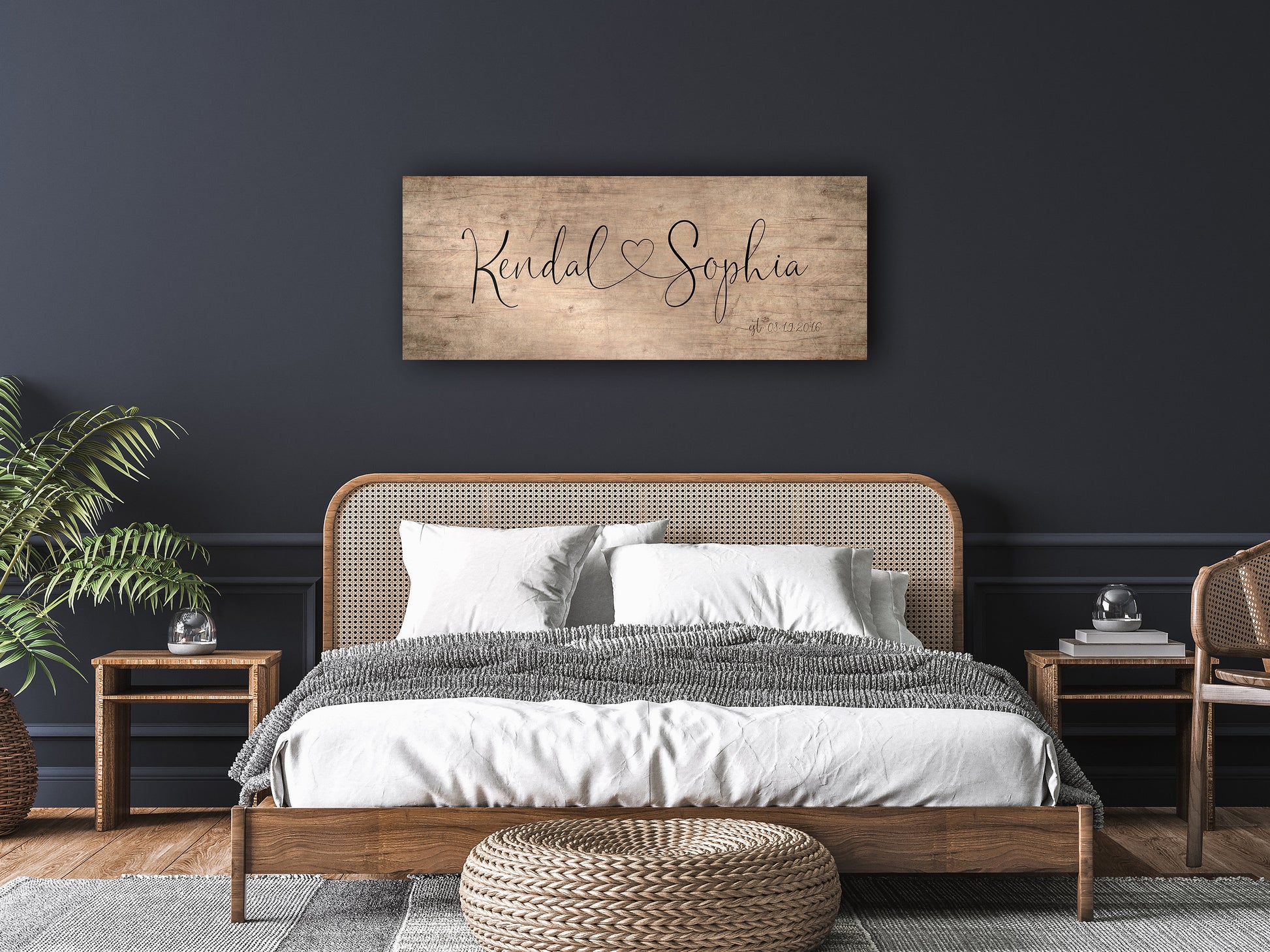 Decor for vacation house name sign