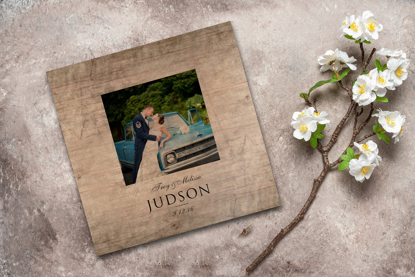 Farmhouse Rustic Photo on Wood - HoneycombProverbs - Wall Hangings - Photo Plaques