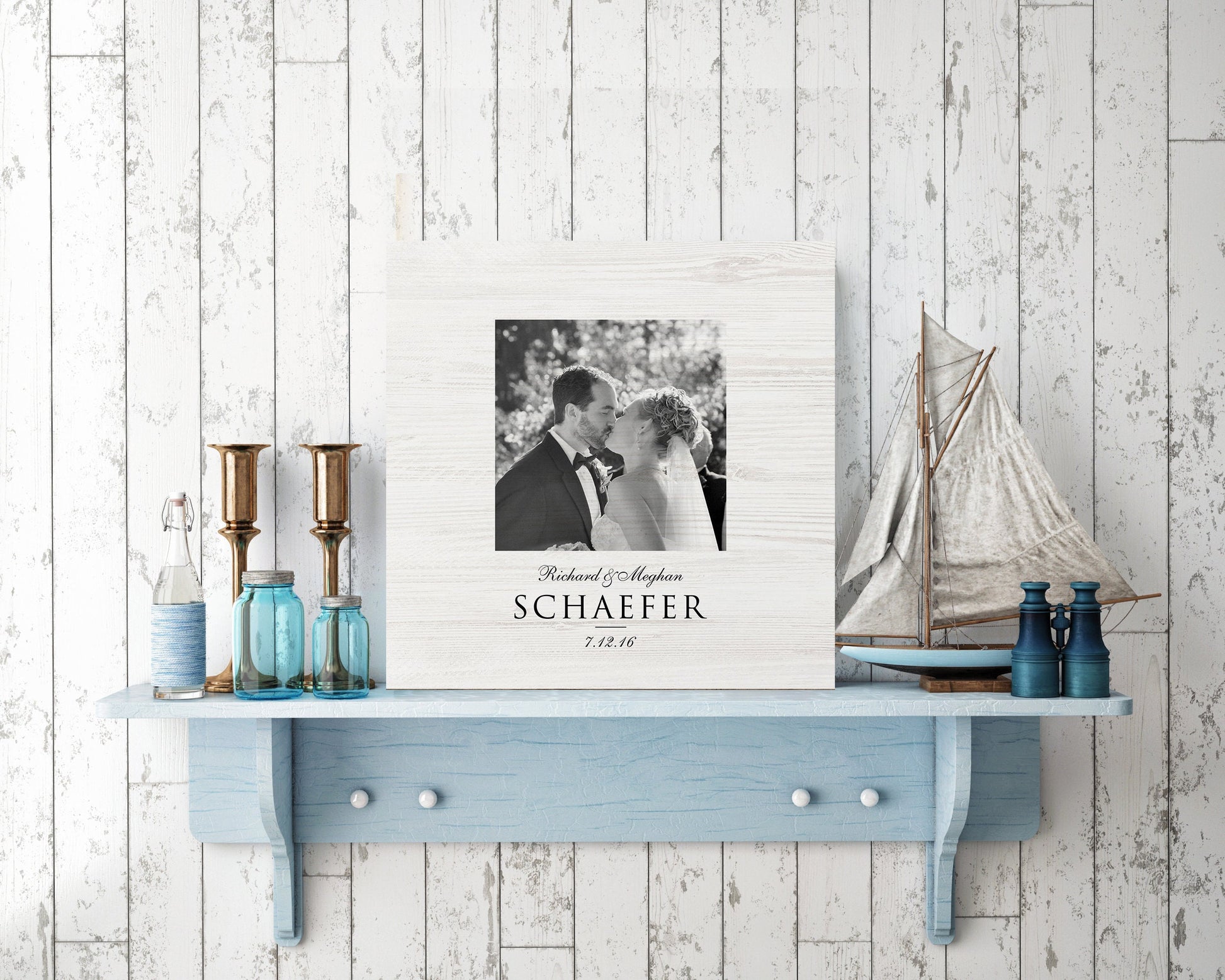 Farmhouse Rustic Photo on Wood - HoneycombProverbs - Wall Hangings - Photo Plaques