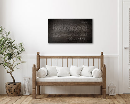 Rustic Orator Wood Song Lyric Sign - HoneycombProverbs - Signs - 5 year anniversary gifts