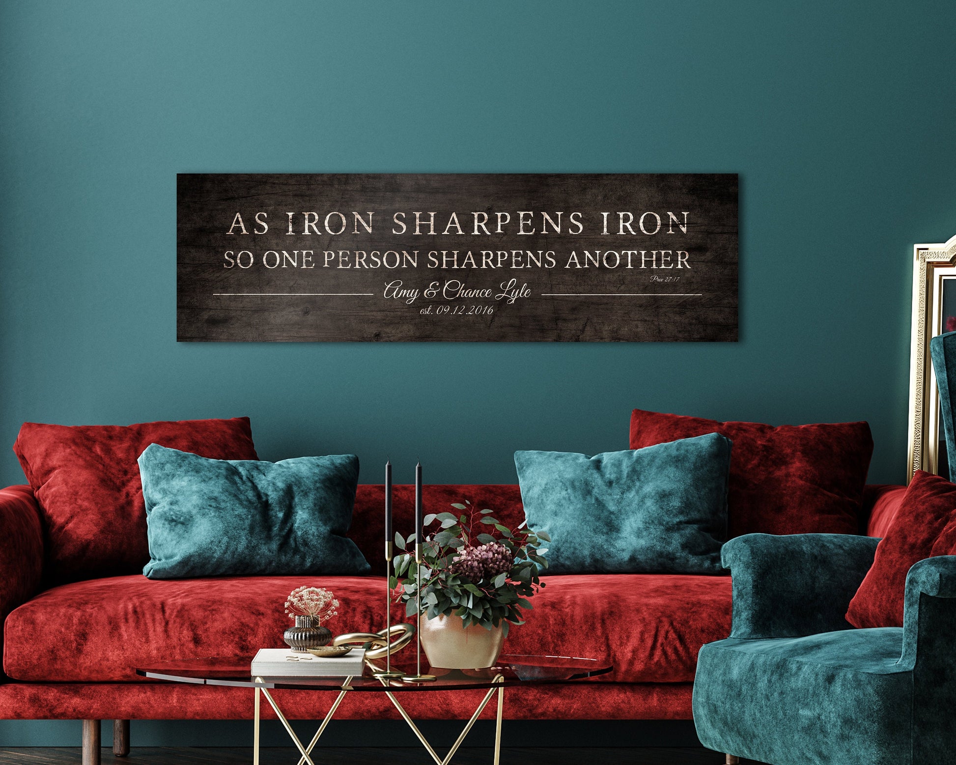 Scripture Inspired Couple's Wood Gift - HoneycombProverbs - Signs - Christian Wall Art