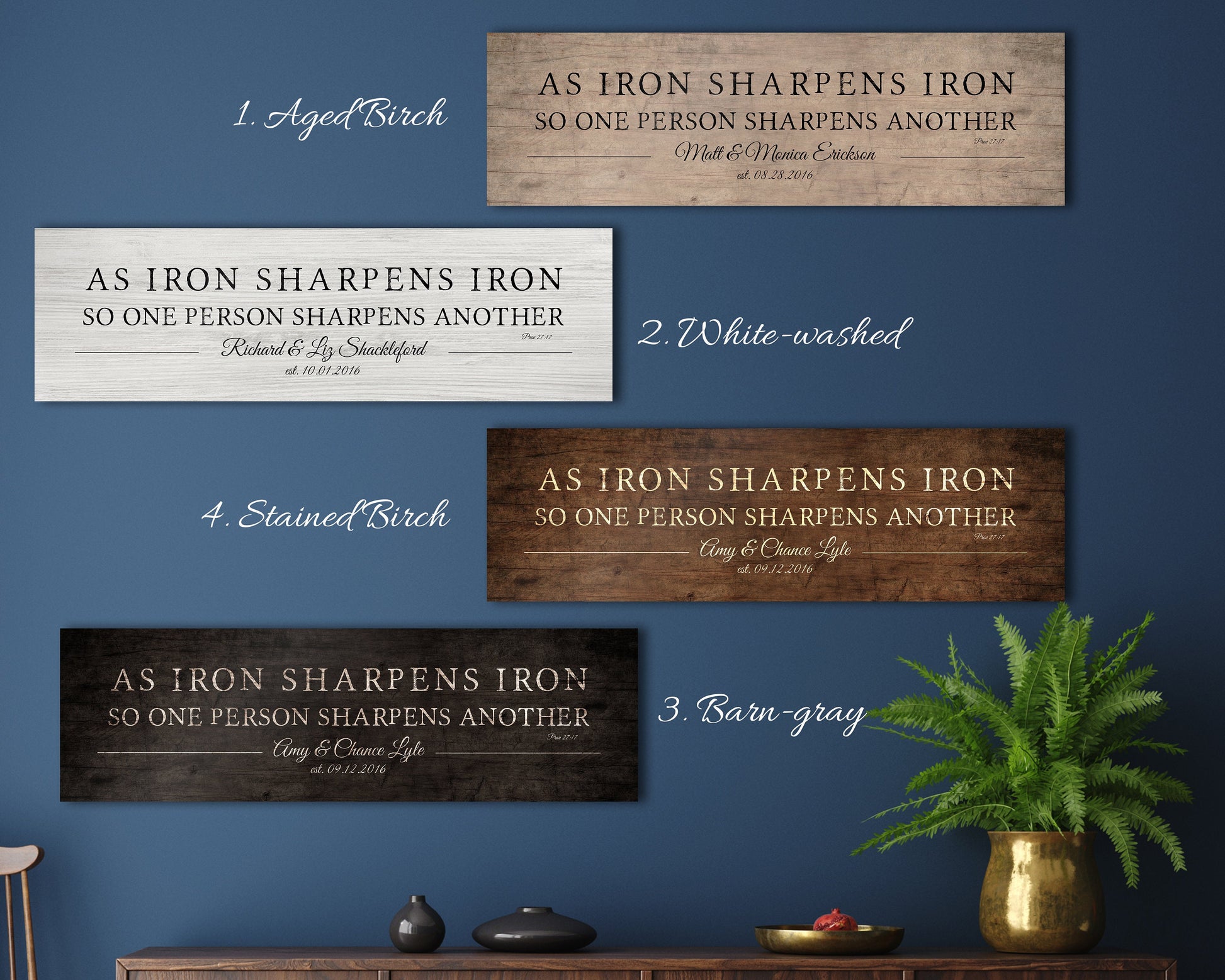 Scripture Inspired Couple's Wood Gift - HoneycombProverbs - Signs - Christian Wall Art