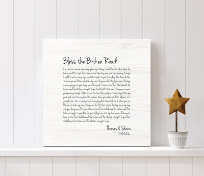 Birch Wood Song Lyric Gift - HoneycombProverbs - Signs - 5 year anniversary gifts