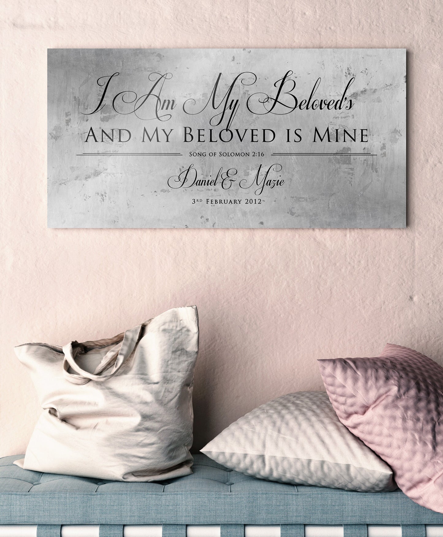Song of Solomon 6:3 Personalized Sign - HoneycombProverbs - Signs - Tin and Aluminum Gifts