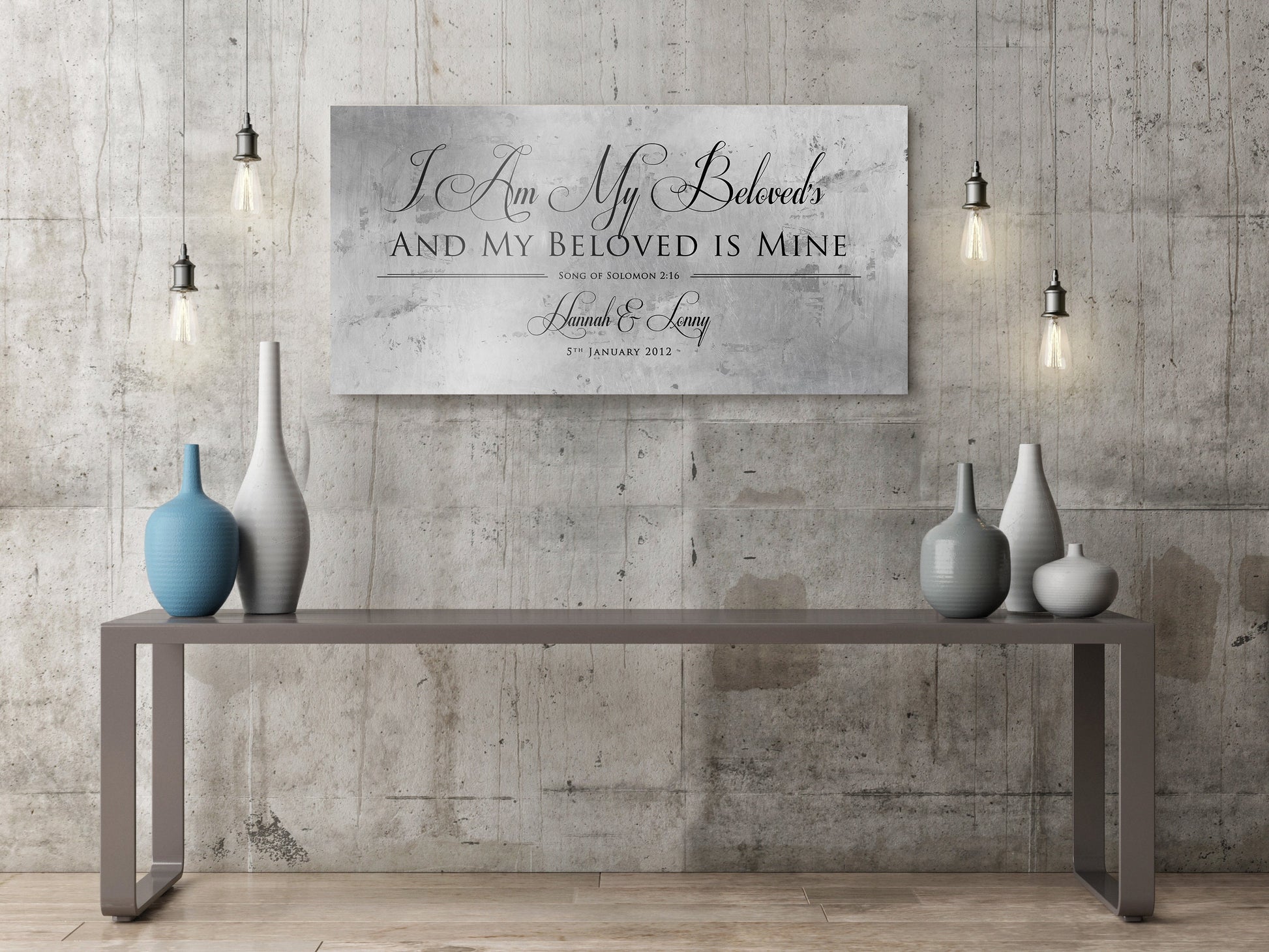 Song of Solomon 6:3 Personalized Sign - HoneycombProverbs - Signs - Tin and Aluminum Gifts