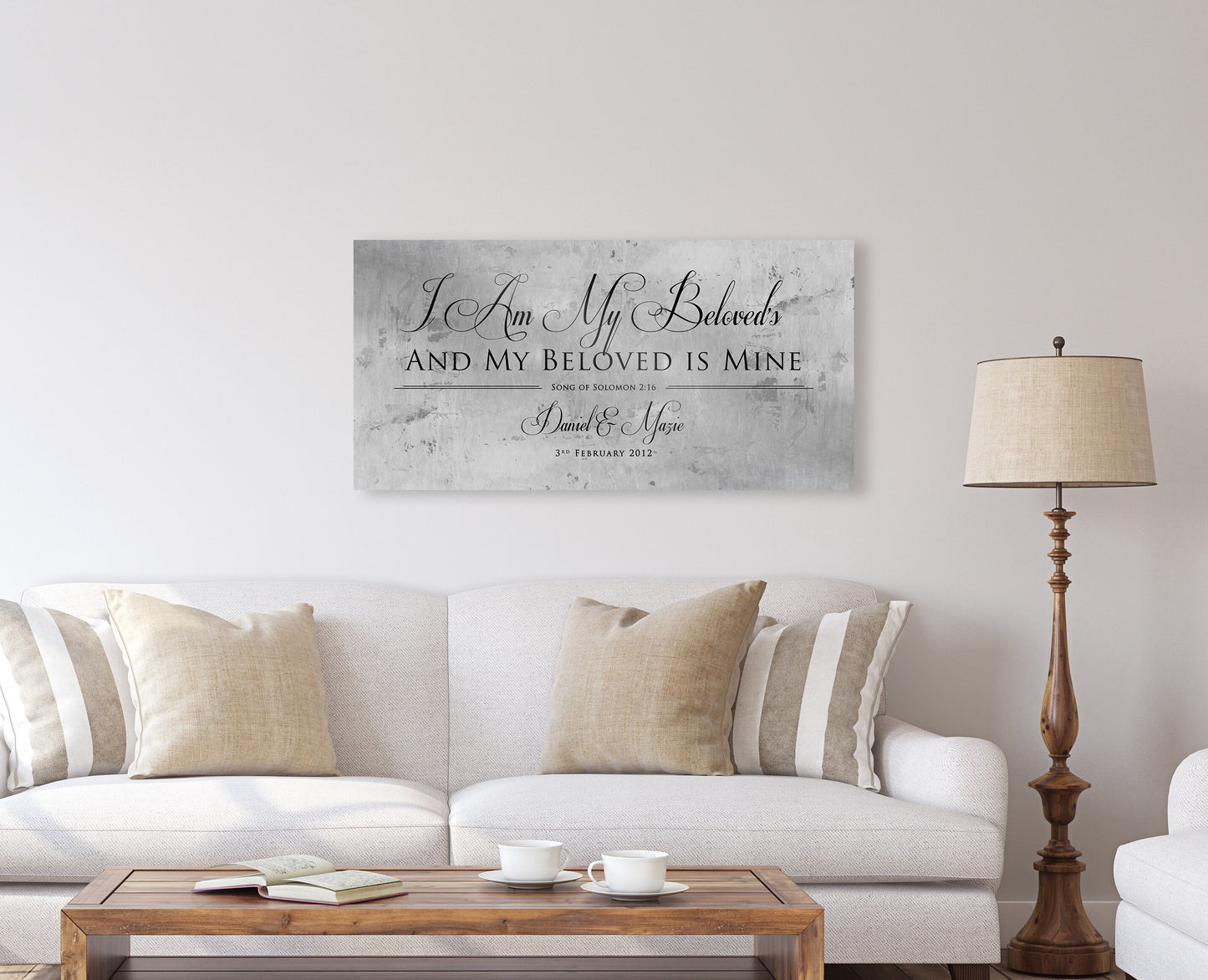 Song of Solomon 6:3 Personalized Sign - HoneycombProverbs - Signs - Tin and Aluminum Gifts