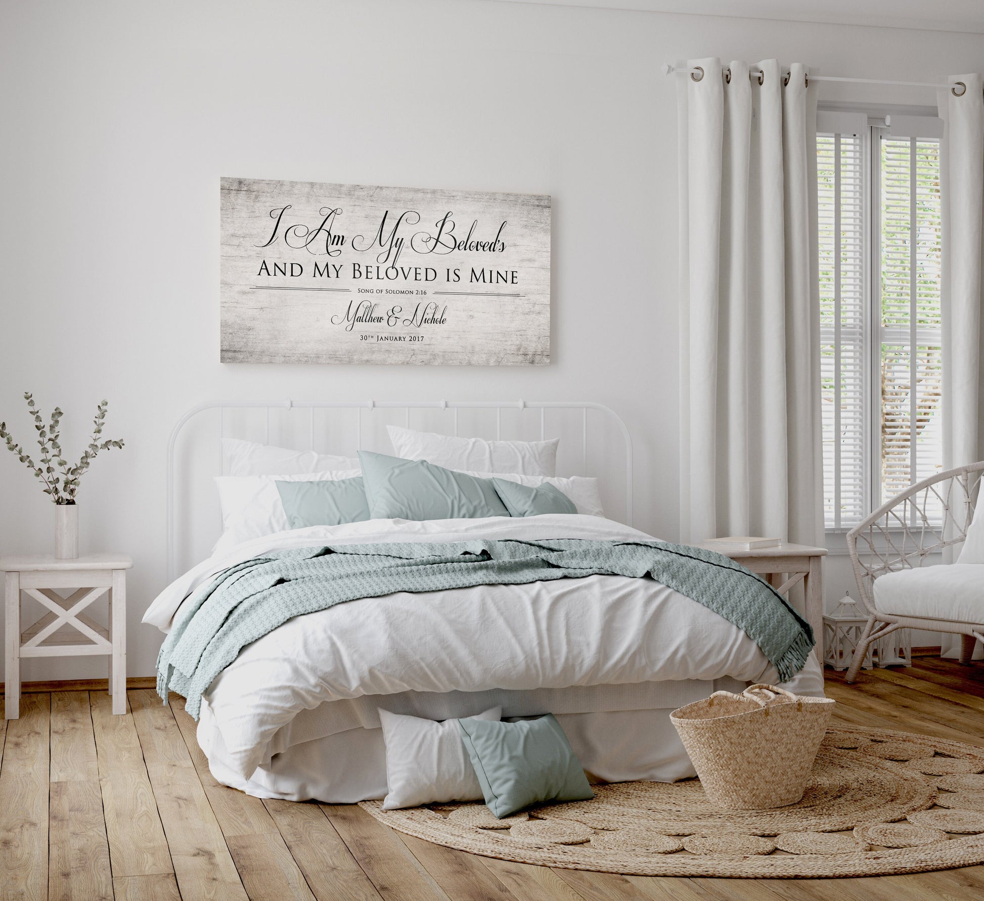 Wood Anniversary Keepsake, I am my Beloved's - HoneycombProverbs - Signs - Christian Wall Art