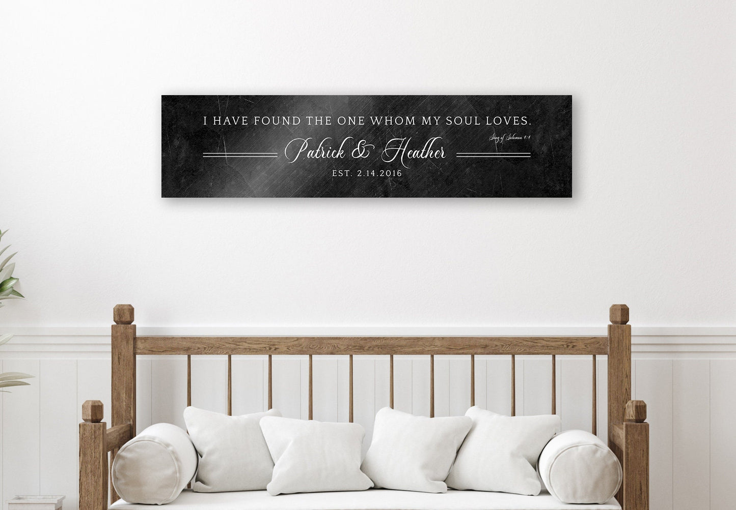 Solomon 3:4 Personalized 6th Anniversary Keepsake - HoneycombProverbs - Signs - Iron Anniversary Gifts