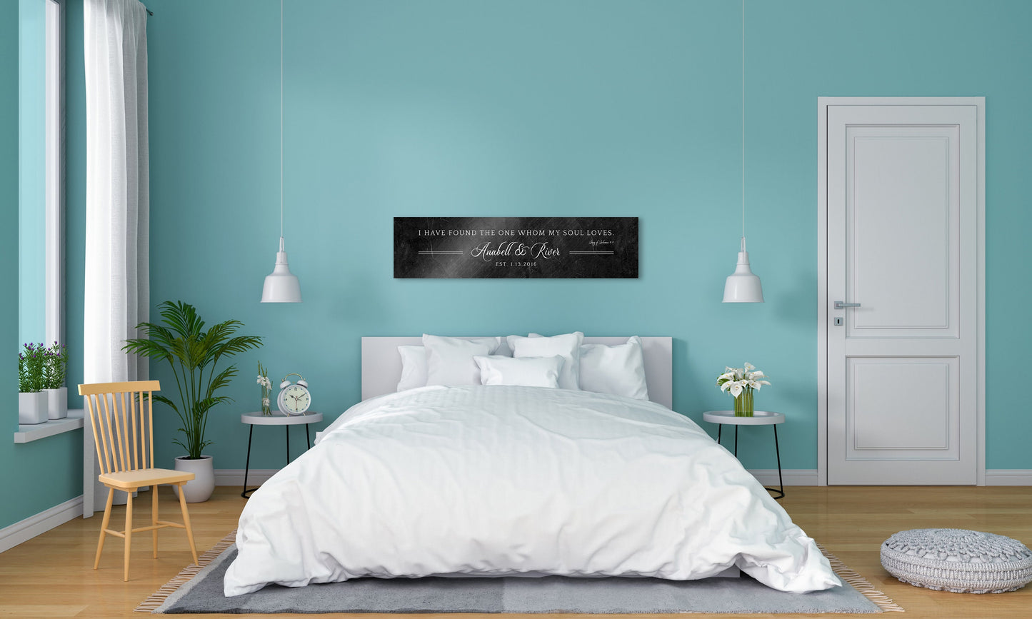 Solomon 3:4 Personalized 6th Anniversary Keepsake - HoneycombProverbs - Signs - Iron Anniversary Gifts