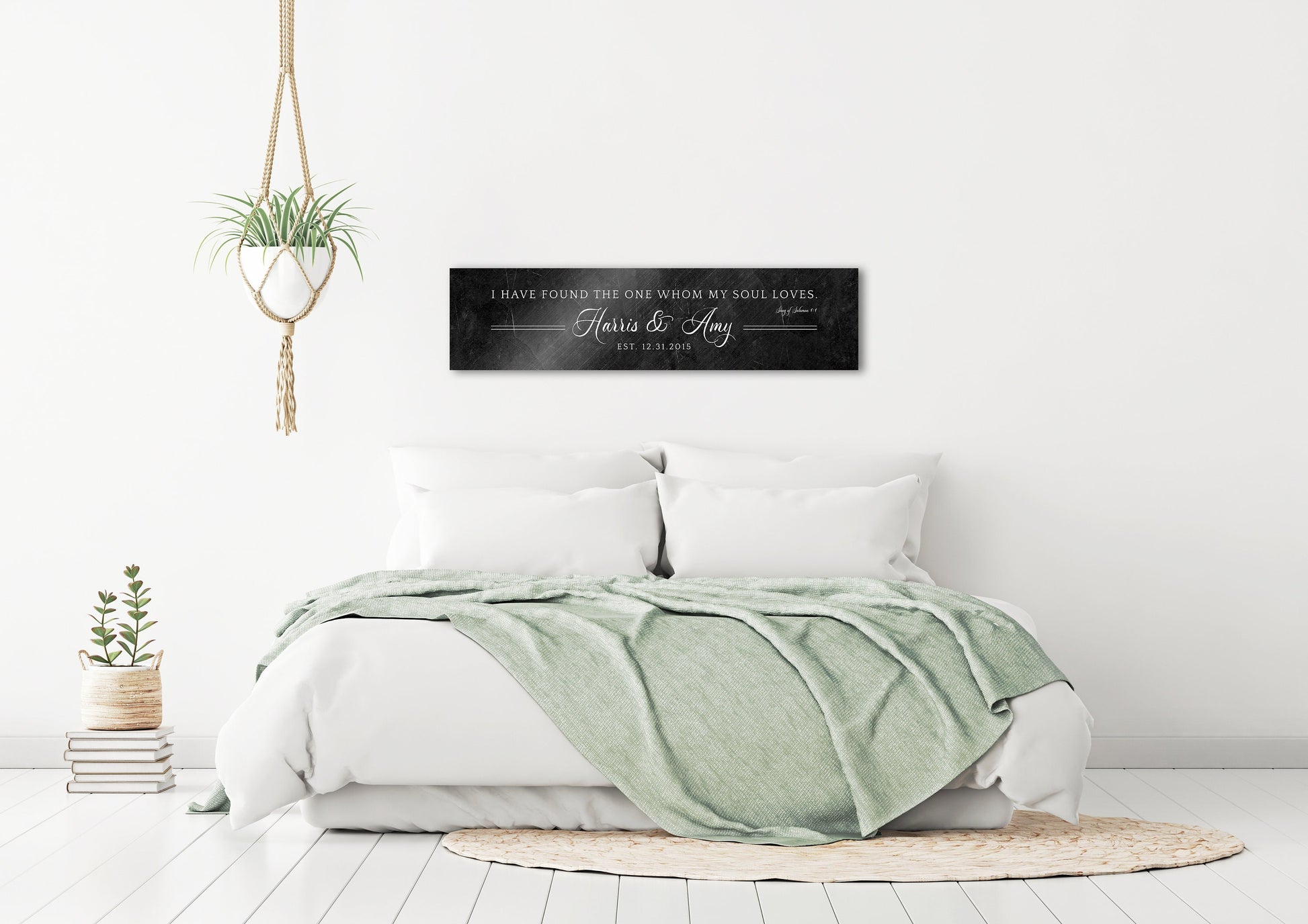 Solomon 3:4 Personalized 6th Anniversary Keepsake - HoneycombProverbs - Signs - Iron Anniversary Gifts