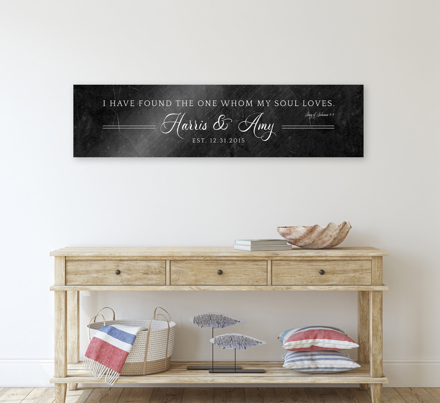 Solomon 3:4 Personalized 6th Anniversary Keepsake - HoneycombProverbs - Signs - Iron Anniversary Gifts