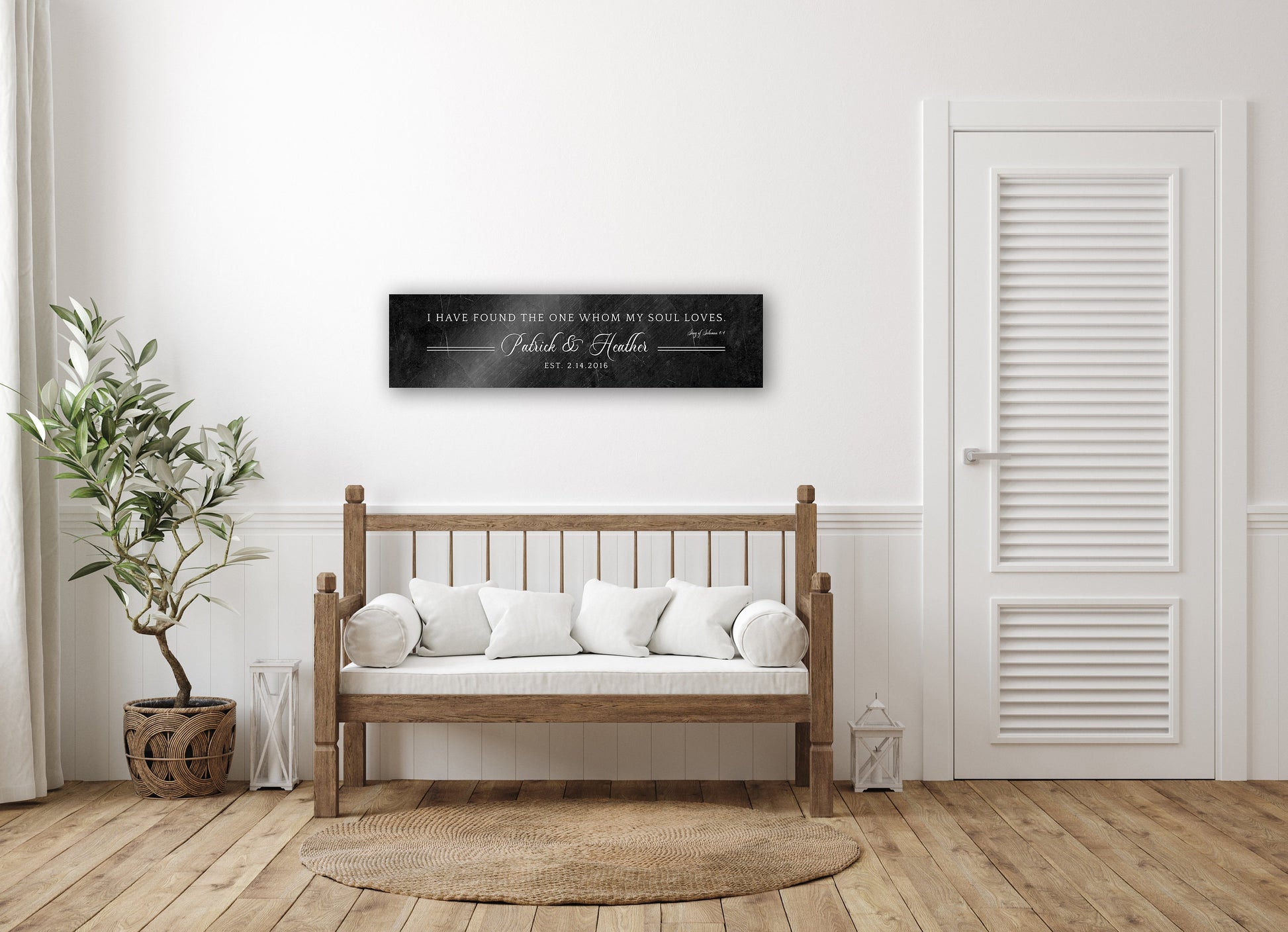 Solomon 3:4 Personalized 6th Anniversary Keepsake - HoneycombProverbs - Signs - Iron Anniversary Gifts