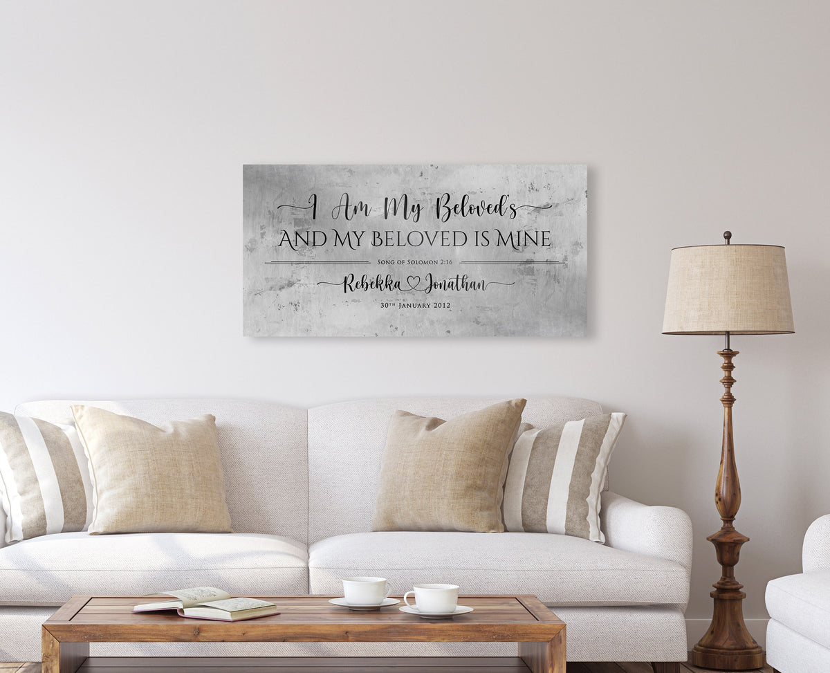 Song of Solomon 6:3 Tin Couple's Est Sign - HoneycombProverbs - Signs - Tin and Aluminum Gifts