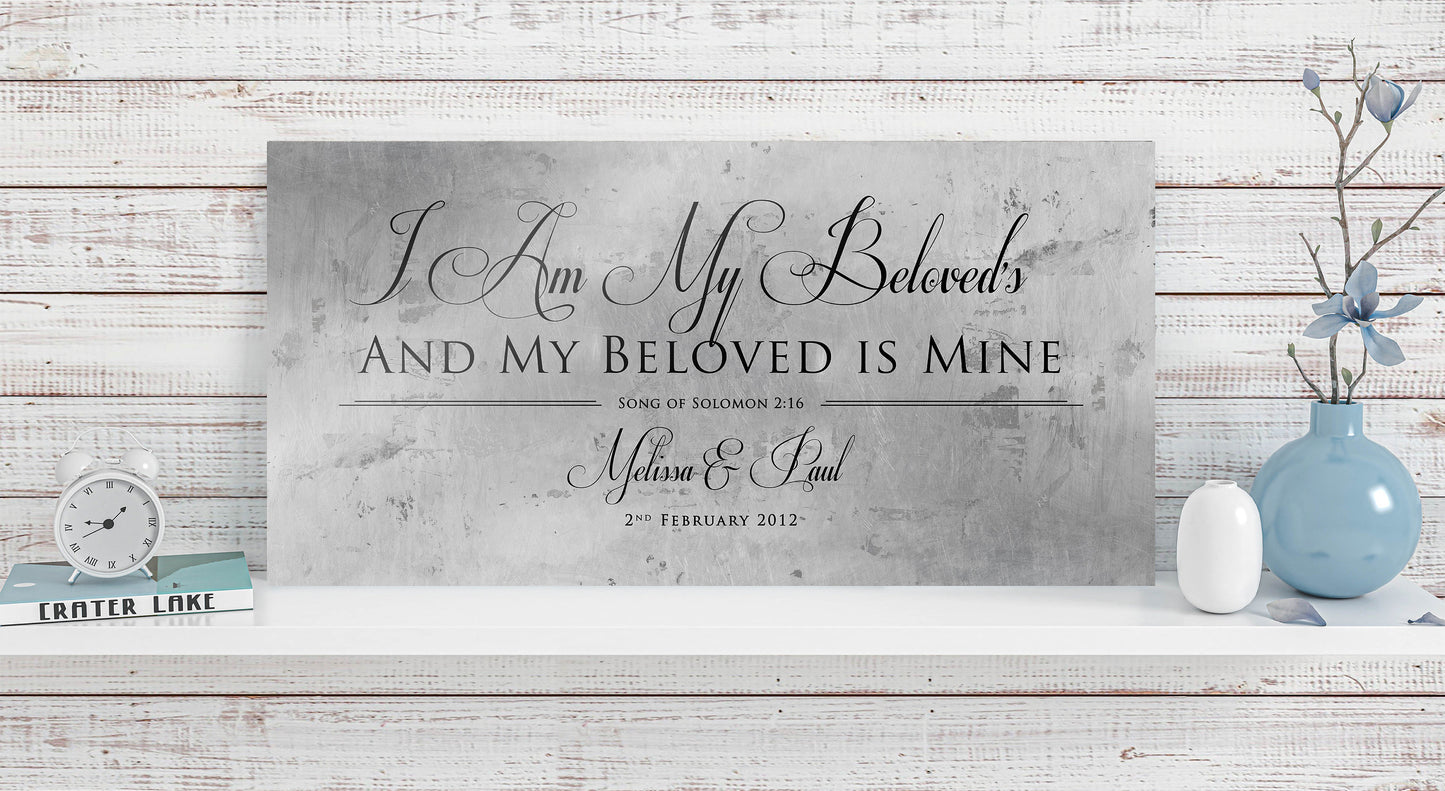 Song of Solomon 6:3 Personalized Sign - HoneycombProverbs - Signs - Tin and Aluminum Gifts