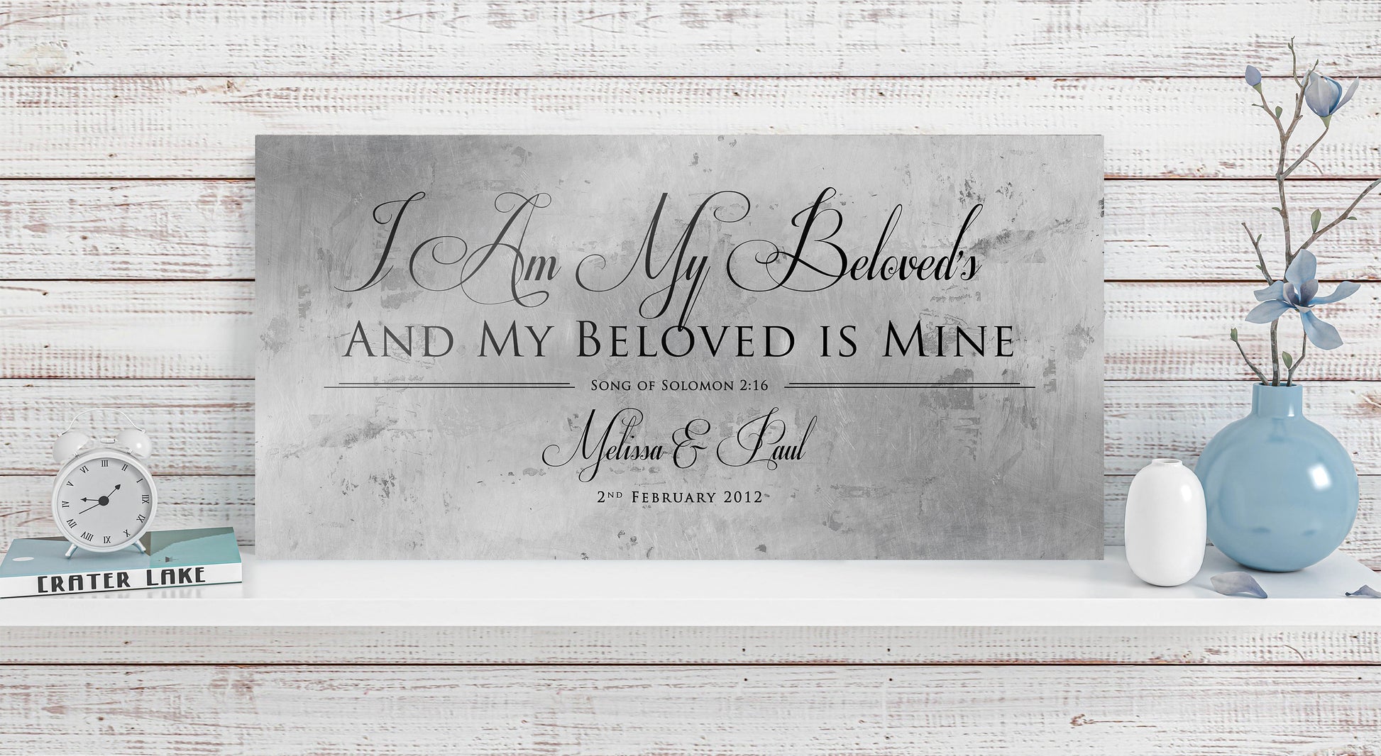Song of Solomon 6:3 Personalized Sign - HoneycombProverbs - Signs - Tin and Aluminum Gifts