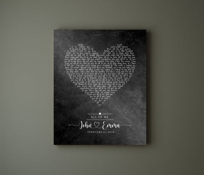 6 Year Anniversary Gift for Him, Song lyric sign - HoneycombProverbs - Signs - Iron Anniversary Gifts