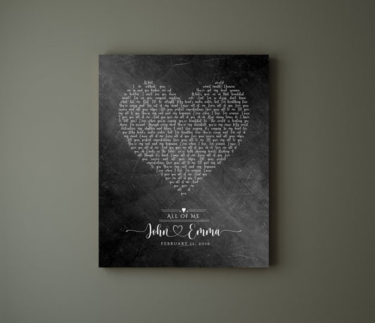 6 Year Anniversary Gift for Him, Song lyric sign - HoneycombProverbs - Signs - Iron Anniversary Gifts