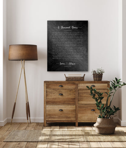 6th Anniversary Heart Connected Name Sign with Lyrics - HoneycombProverbs - Gifts For The Couple - Iron Anniversary Gifts