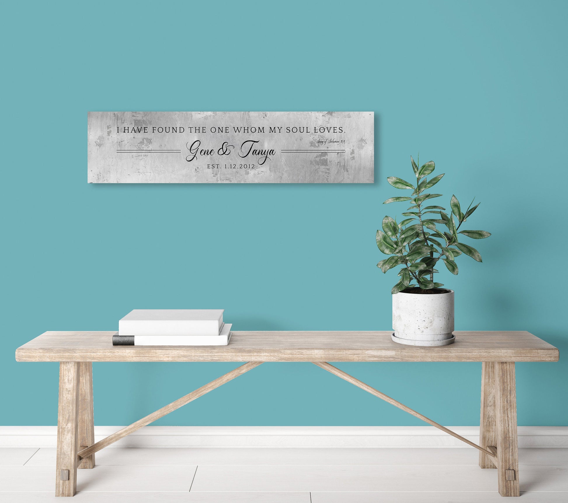 Tin Anniversary Gift, Personalized Gift - HoneycombProverbs - Signs - Tin Anniversary Gifts