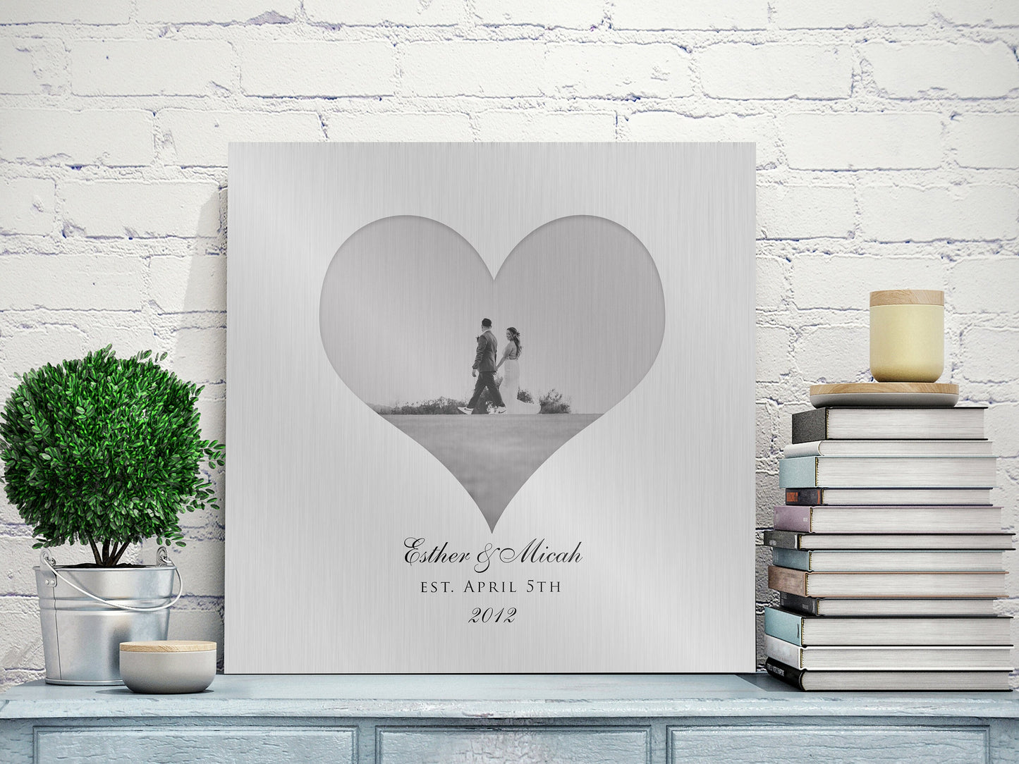 Photo Heart Tin Wall decor - HoneycombProverbs - Signs - Photo Plaques