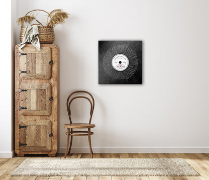 Six Years Down Rustic Record Art - HoneycombProverbs - Signs - Vintage Lyrics Wall Art