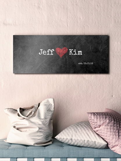 Couples Name Sign, 6 Year Anniversary Gift - HoneycombProverbs - Gifts For The Couple - Name Signs Wall Art