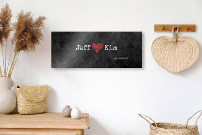 Grunge Industrial iron Name Sign - HoneycombProverbs - Signs - Name Signs Wall Art