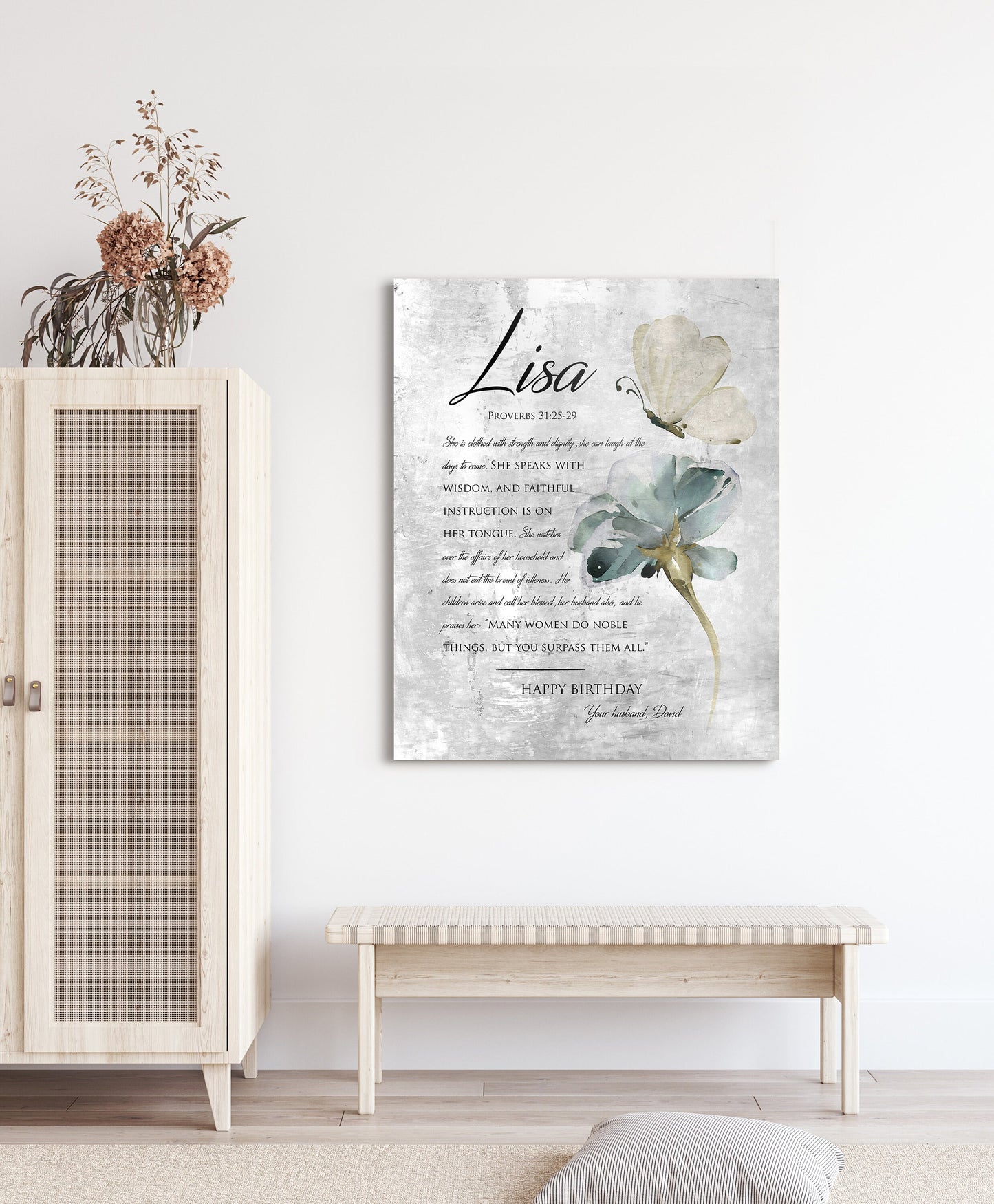 Proverbs 31 Farmhouse Name Sign - HoneycombProverbs - Signs - Tin and Aluminum Gifts