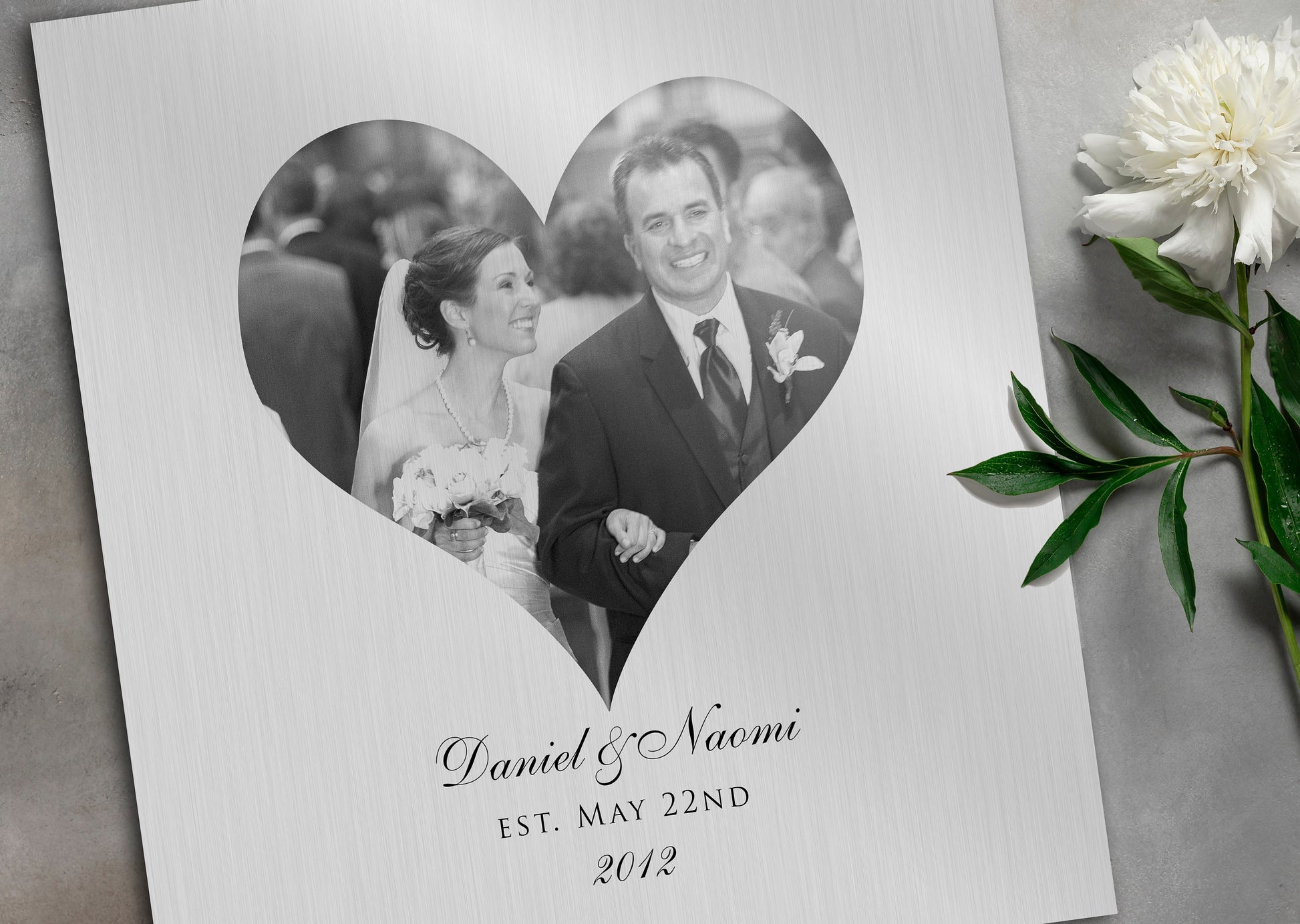 Photo Heart Tin Wall decor - HoneycombProverbs - Signs - Photo Plaques