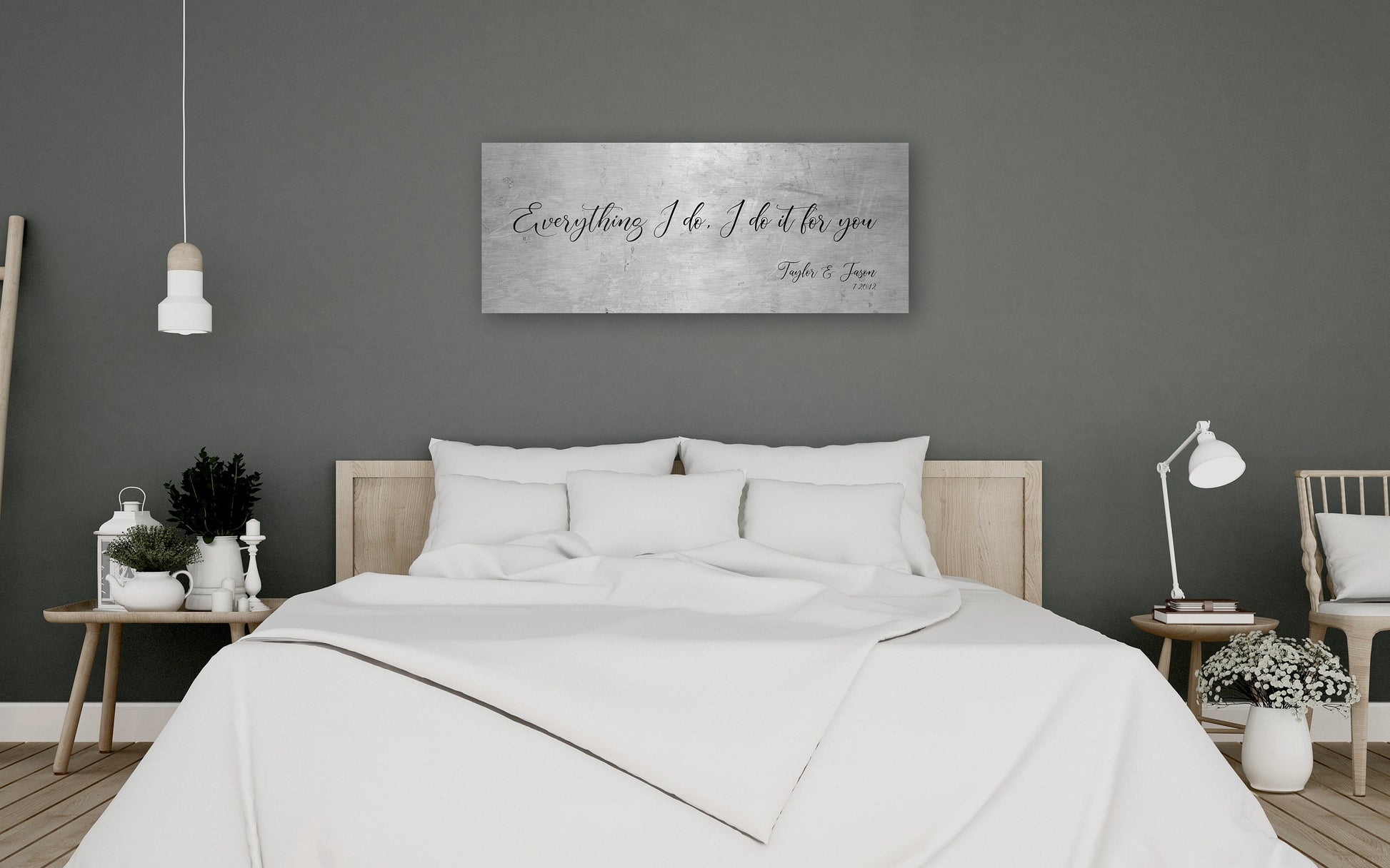 Personalized Tin Anniversary Sign: Custom Quote Wall Art - HoneycombProverbs - Signs - Tin and Aluminum Gifts