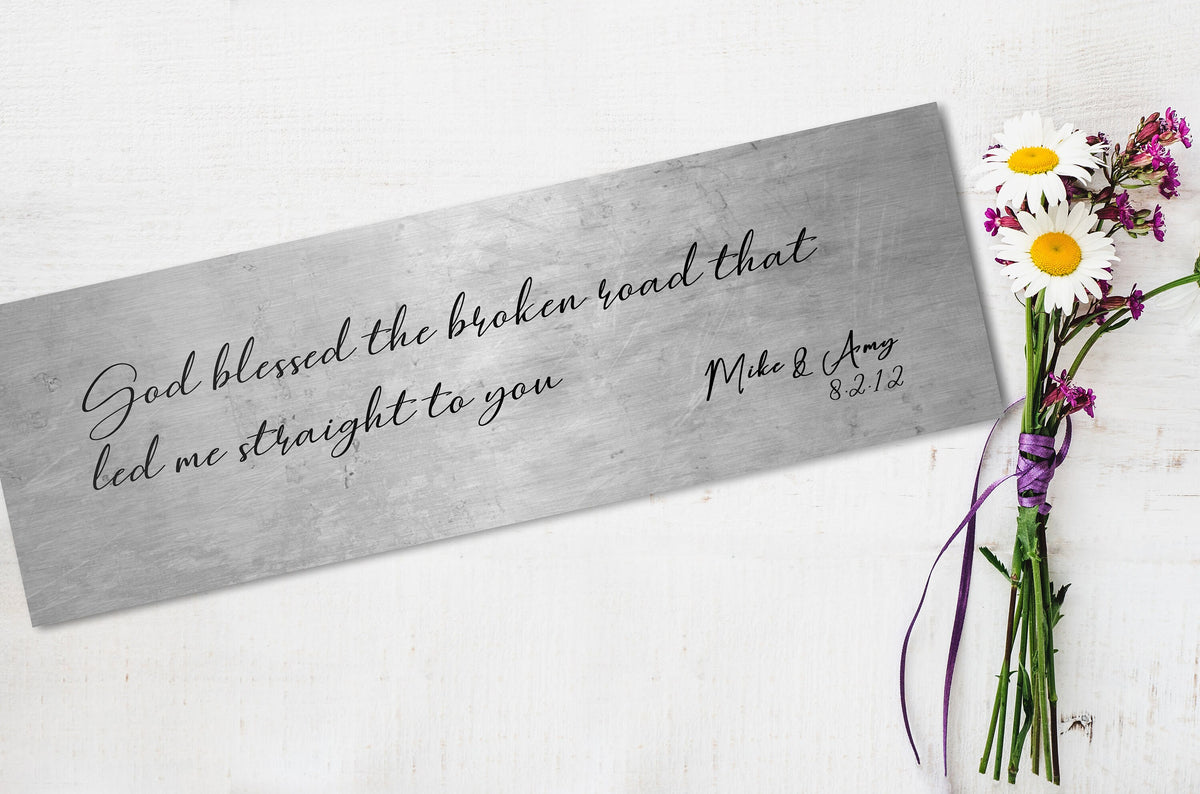 Custom Love Quote Sign for Couples - 10 Year Anniversary Gift - HoneycombProverbs - Signs - Tin and Aluminum Gifts