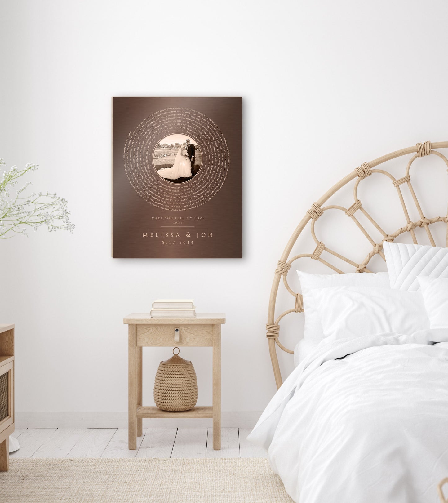 Bronze Photo and Song Vinyl Record Art - HoneycombProverbs - Signs - Bronze Vinyl Record Art
