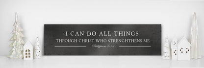 Phil 4:13 Scripture Sign, Personalized Metal Christian Wall Decor - HoneycombProverbs - Wall Decor - Christian Wall Art